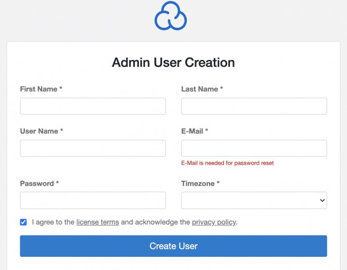 cloudpanel dashboard