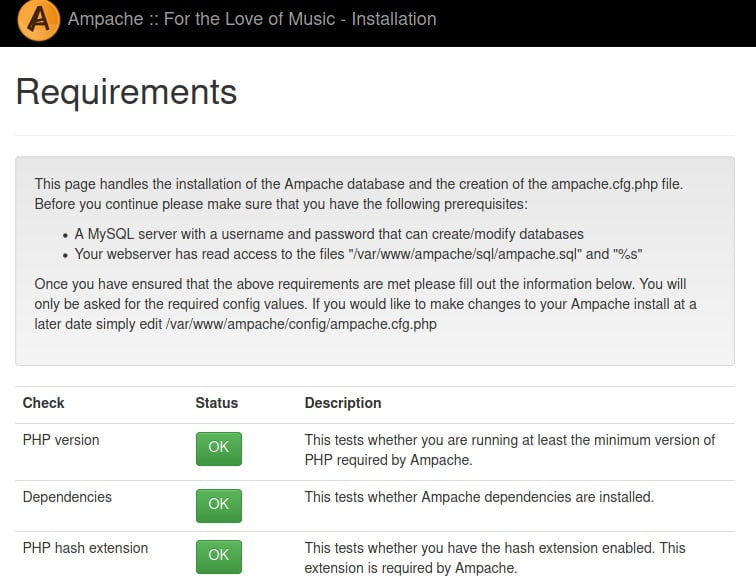 ampache-php-requirement
