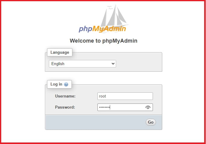 Install phpMyAdmin on Windows 10 WSL-Phpmyadmin-login-page