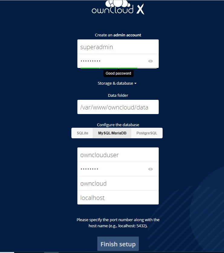 owncloud-steup