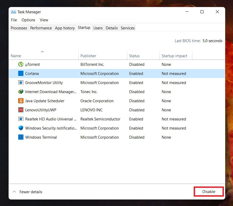 disable-auto-program-using-taskmanger-how disable or enable startup programs in Windows 11