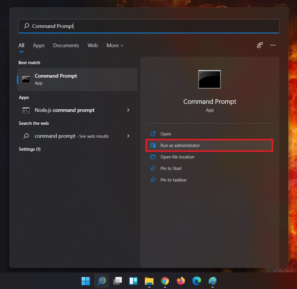 open-cmd-how to Change Computer Name in Windows 11