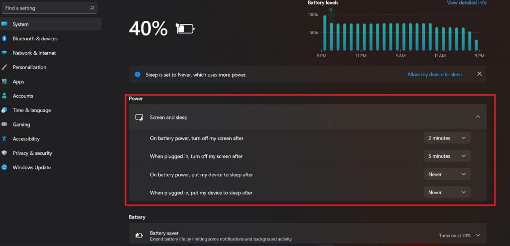 open-lockscreen-pane-screen-timeout-change-setings-How to turn off Lock Screen in Windows 11