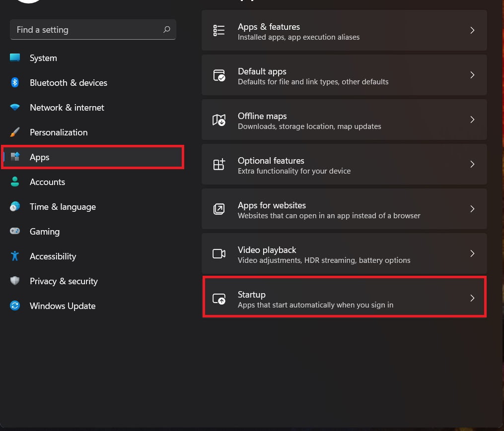 open-startup-how disable or enable startup programs in Windows 11