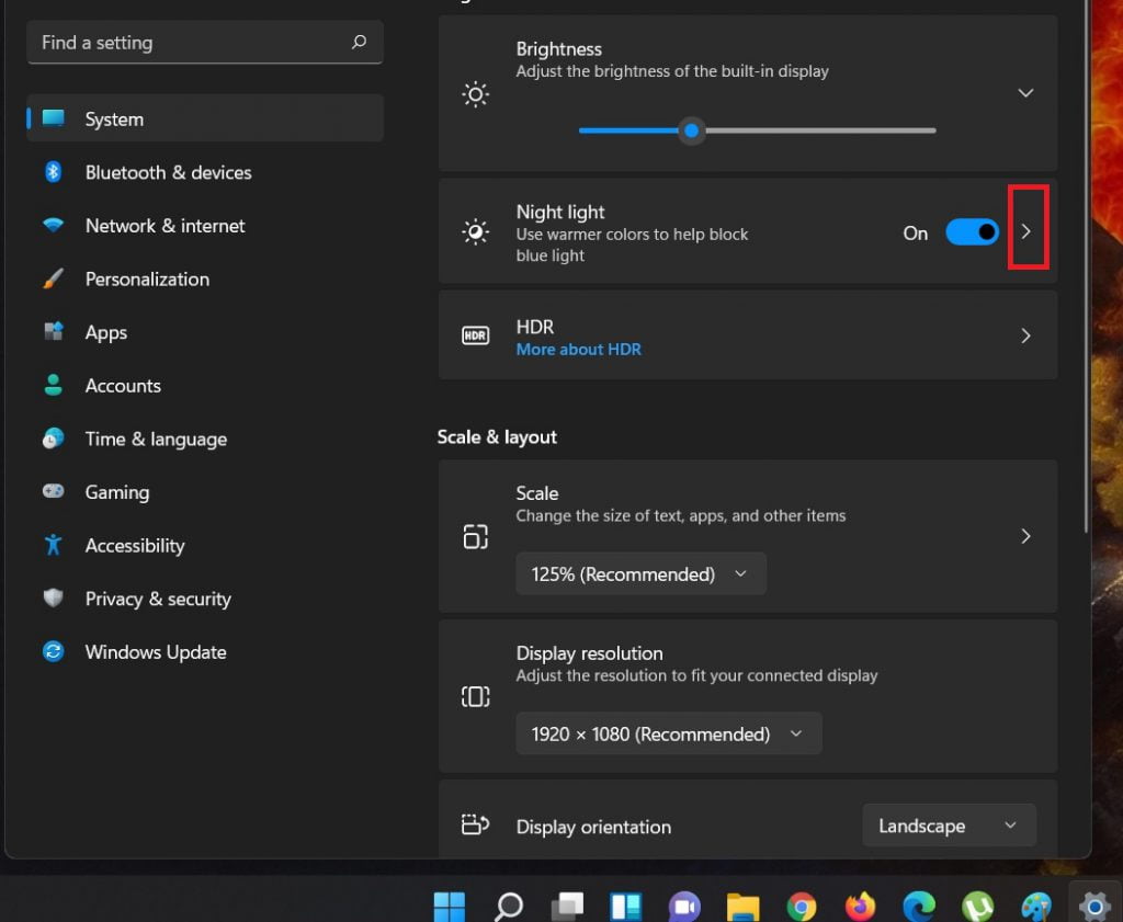 adjust-strengthofcolor-How to Enable and Use Night Light in Windows 11