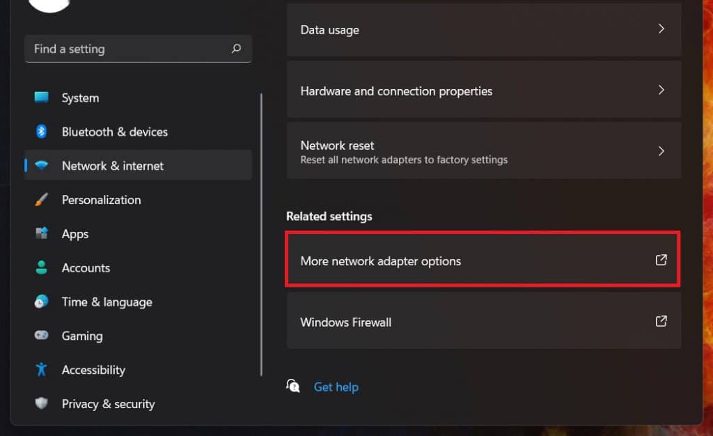 more-network-adapter-options-How to Automatically Turn Off Wi-Fi when Connected to Ethernet on Windows 11
