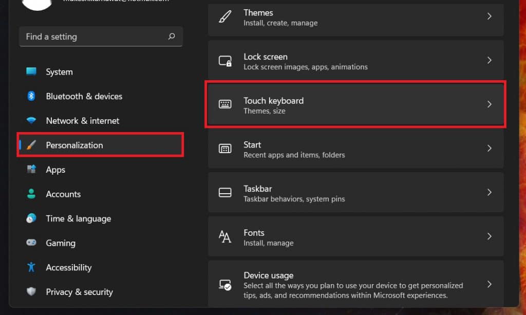 open-touch-keyboard-setting-page