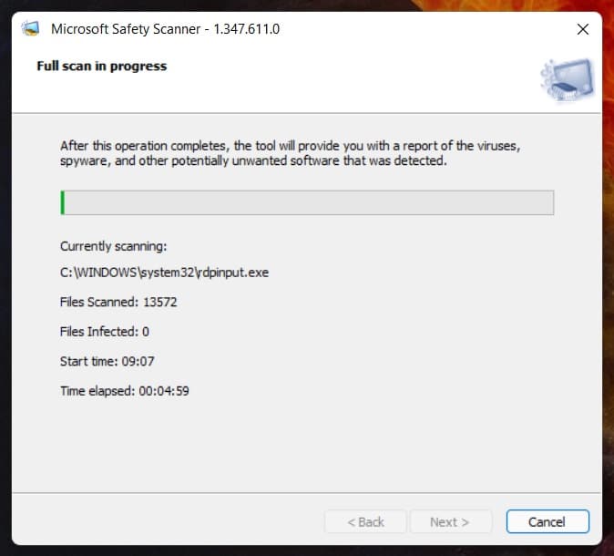 system-scanning