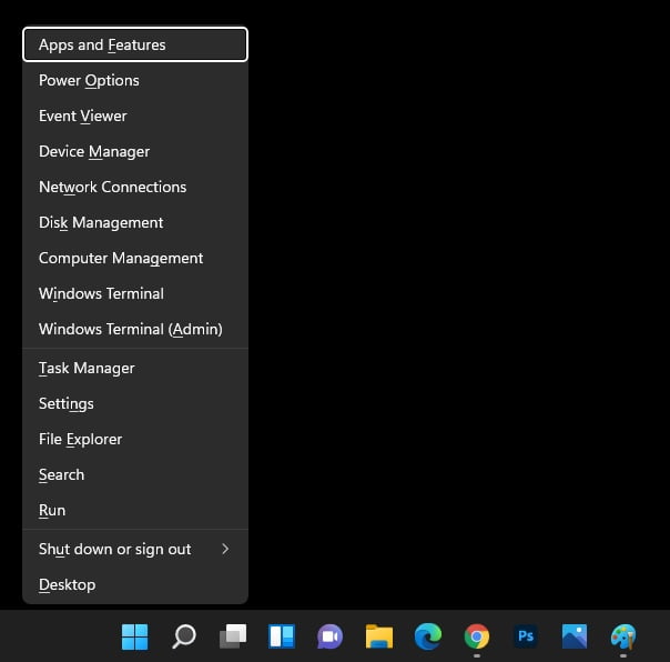 How to Open the Power User Tasks Menu on Windows 11