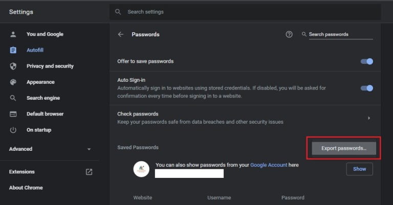 open-chrome-setting-passwords-export-1